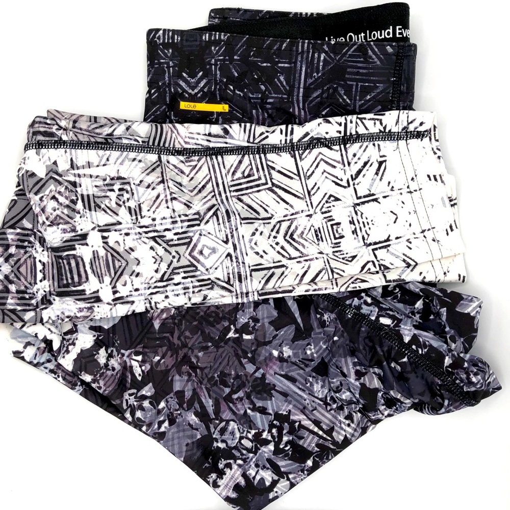 LOLE GRAPHIC OMBRE BLACK AND WHITE LEGGINGS